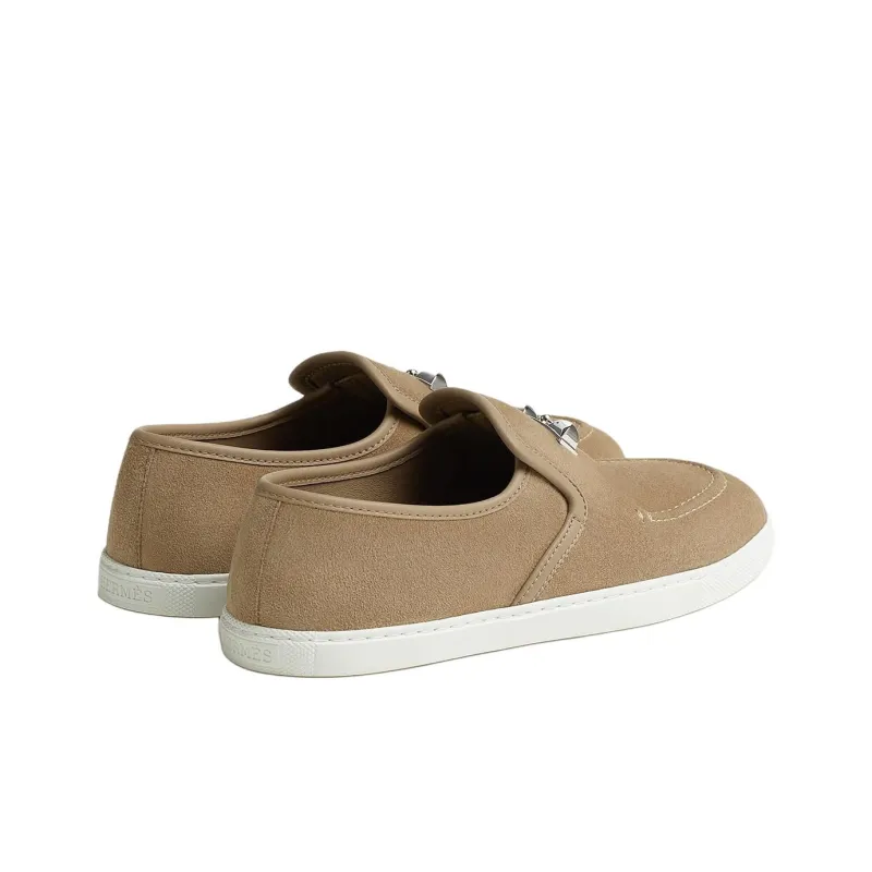 HERMES Jour Loafers Women's Brown-3