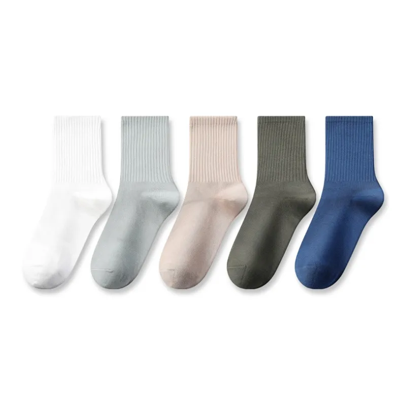MIIOW Mid Calf Socks Men's 5 Pack-6