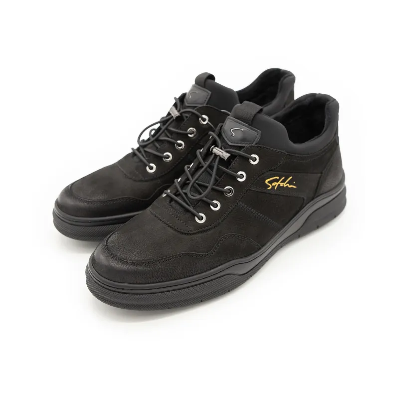 Satchi Mid-Top Skateboard Shoes Men's Black-2