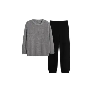 Sha Qian Pajama Set Women's Gray Purple