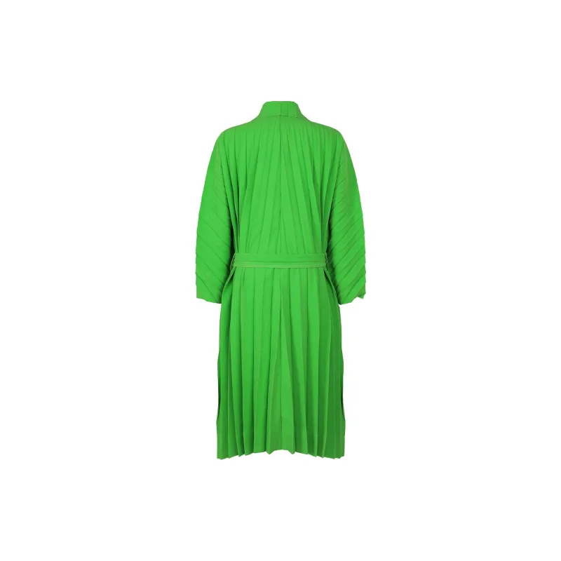Homme Plissé Issey Miyake FW24 Trench Coat Men's Green-1