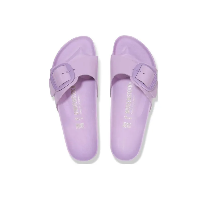Birkenstock Madrid Big Buckle Slide Slippers Women's Purple-4