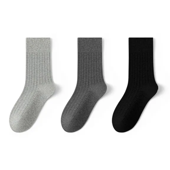 SHIWAJI Mid Calf Socks Women's 3 Pack-5
