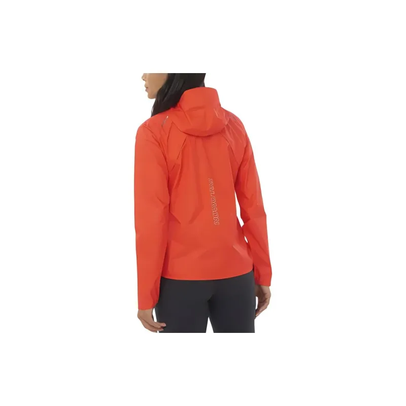 SALOMON Bonatti WATERPROOF Jackets Coats Women's Orange Red-2