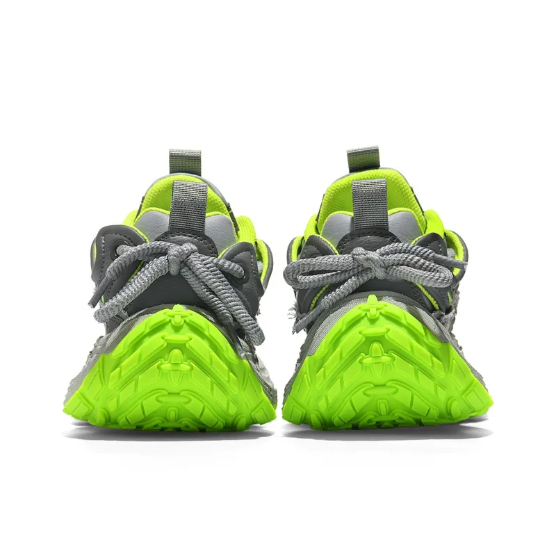 V TOXSEIE Cushioning Anti Slip And Wear Resistant Height Increasing Low Top Chunky Sneakers Men's-9