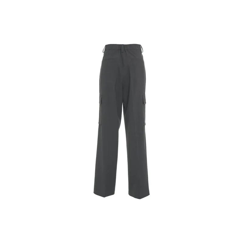 HERNO High Waisted Cargo Tailored Trousers-1