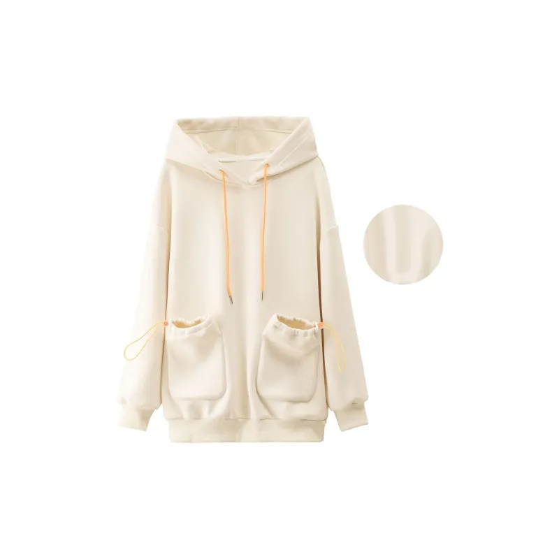 FOREVER 21 Sweatshirts Unisex Beige-1