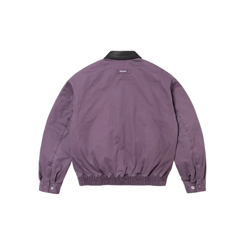 Supreme Leather Collar Utility Jacket FW24-10