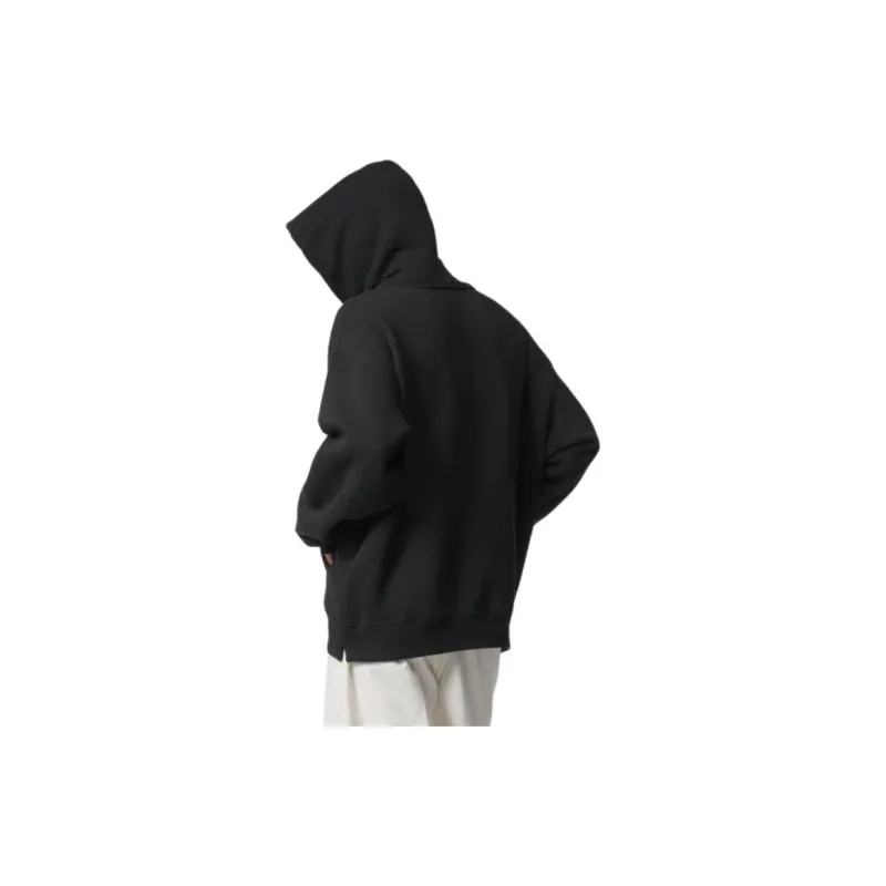 OFF WHITE Logo Print Cotton Hoodie-4