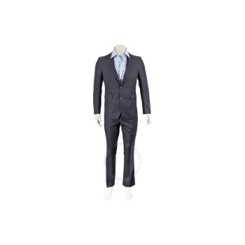 Burberry Business Suits Men's Marine Blue
