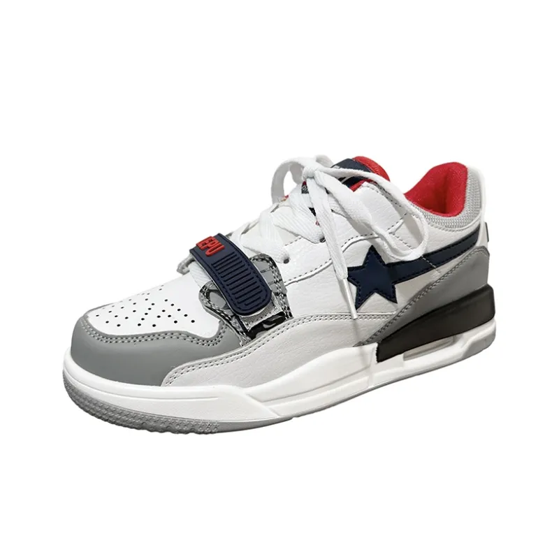 Wooden Rabbit Height Increasing Wear-Resistant Lightweight Breathable Slip-Resistant Low-Top Skateboard Shoes Unisex-0