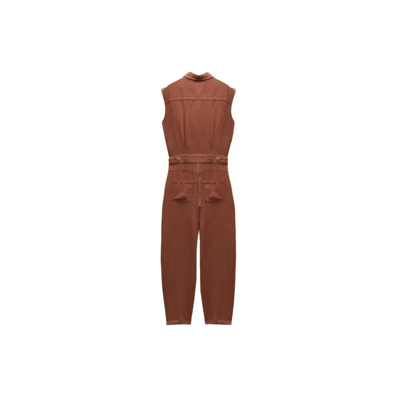 ZARA Jumpsuits Women's Brown-1