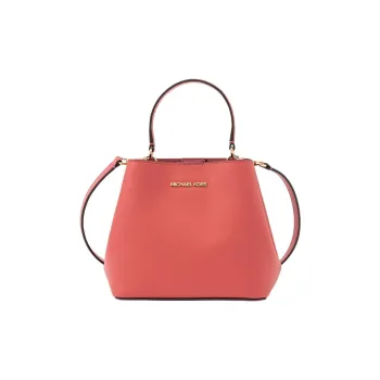 MICHAEL KORS Coated Canvas Crossbody Handbag Small Size Women's Ice Cake Pink