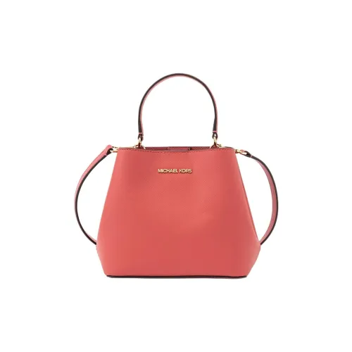 MICHAEL KORS Coated Canvas Crossbody Handbag Small Size Women's Ice Cake Pink