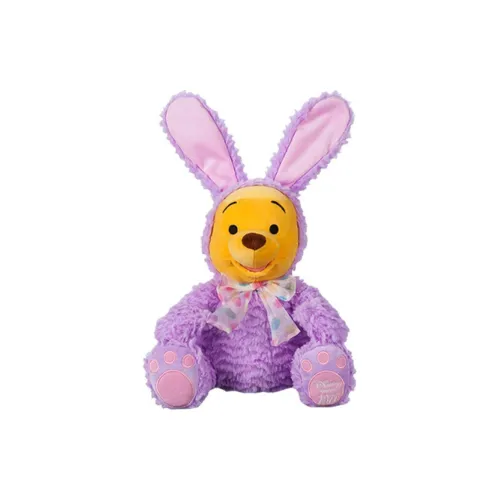 Disney Cute Rabbit On The Go Fluffy Party Collection Winnie The Pooh Dolls Plush Doll Small Size Tall