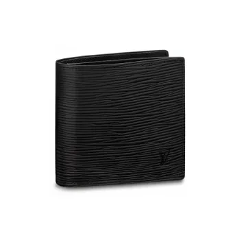 LOUIS VUITTON Marco Epi Leather Wallet Men's Black