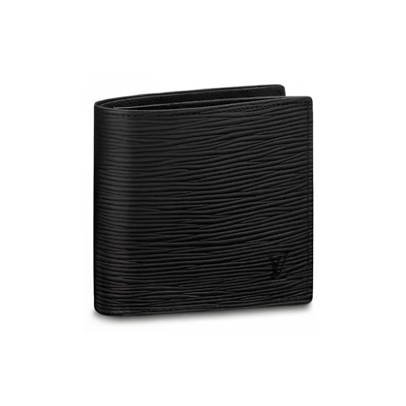 LOUIS VUITTON Marco Epi Leather Wallet Men's Black-0