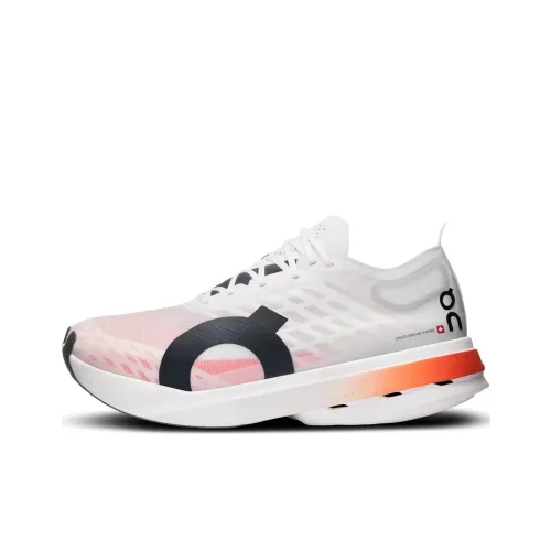 On Cloudboom Strike Running Shoes Men Low-Top White/Pink