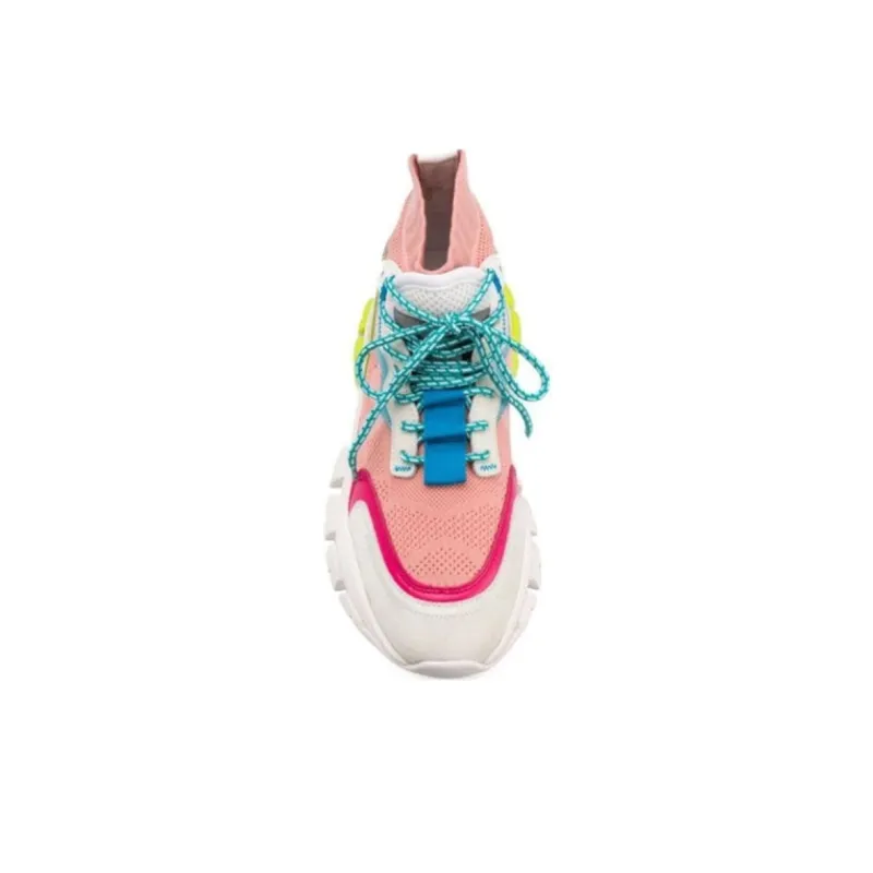 Moncler Breathable Lightweight High-Top Casual Shoes Women's Pink-3