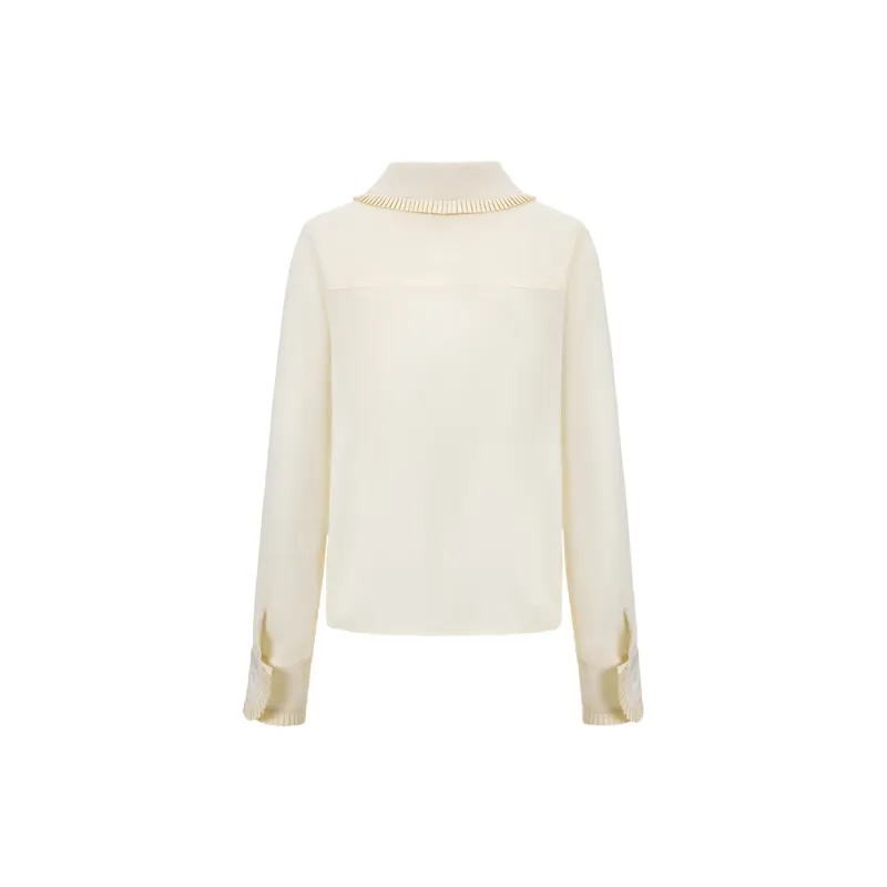 TAMMY TANGS Chiffon Shirts Women's Ecru-1