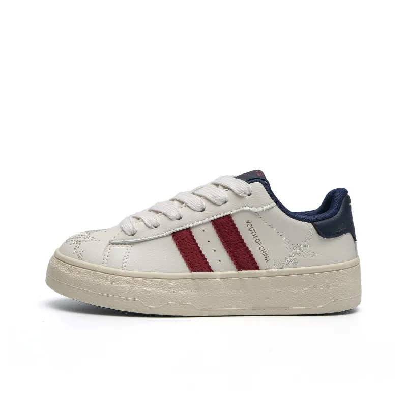 TUOPIN Low-Top Skateboard Shoes Women's Burgundy Brown-4