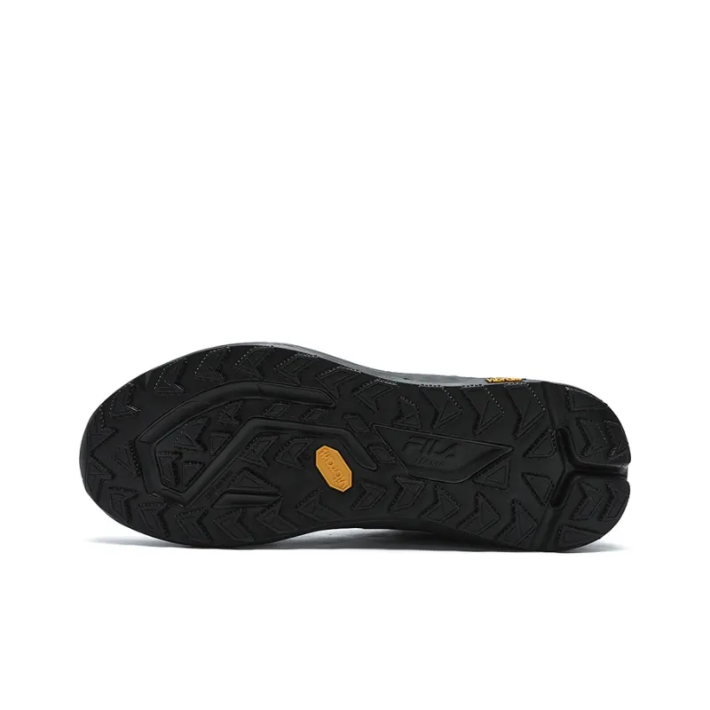 FILA BOA WOLF Slip Resistant Low Top Running Shoes Men's Black-4