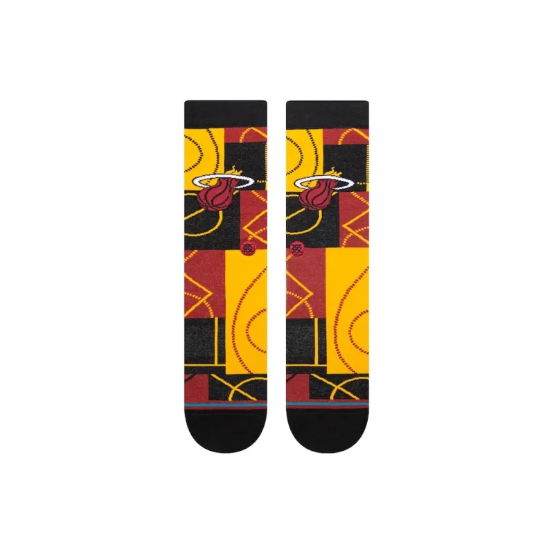 NBA Miami Heat Zona Basketball Socks Unisex 1 Pack Yellow-2