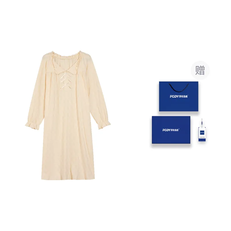 Floating Light Islands Nightgown Women's Box Apricot-0