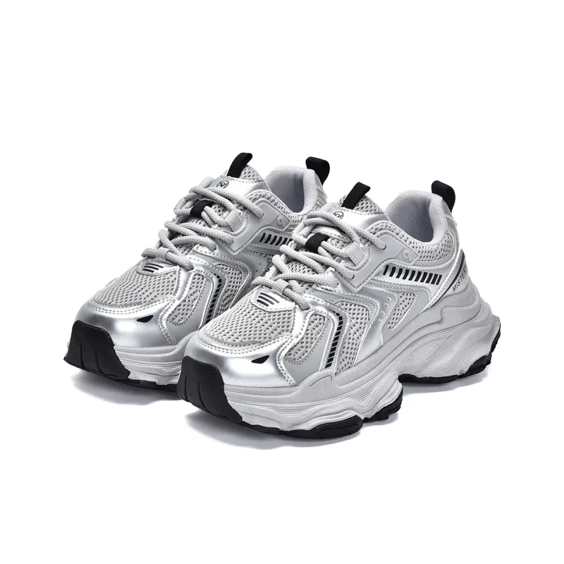 MISTERY Breathable Lightweight Low-Top Chunky Sneakers Women's-32