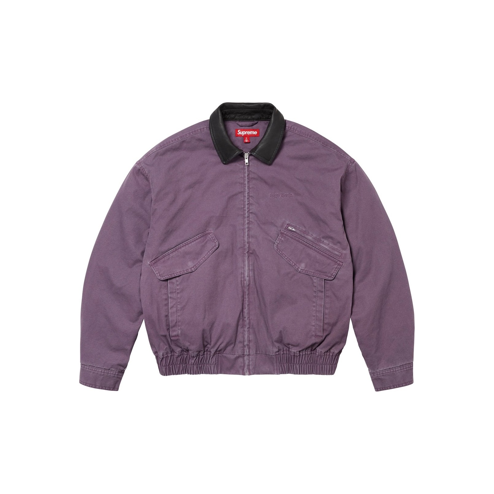 Supreme Leather Collar Utility Jacket FW24 - Cheap Rcj