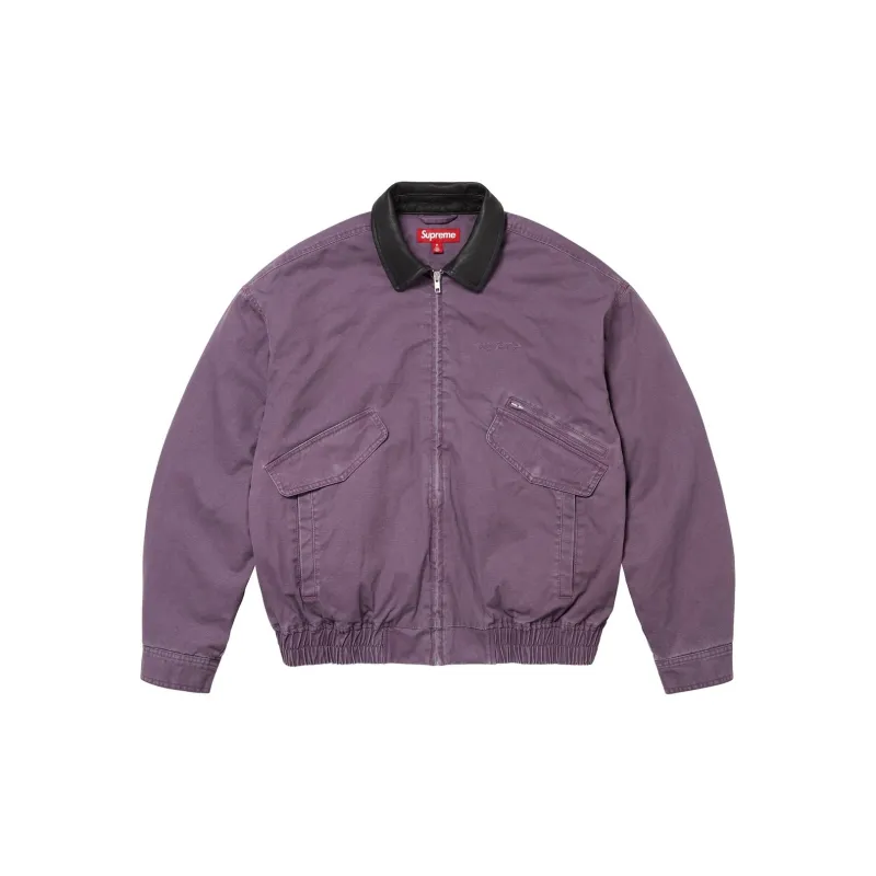 Supreme Leather Collar Utility Jacket FW24-9