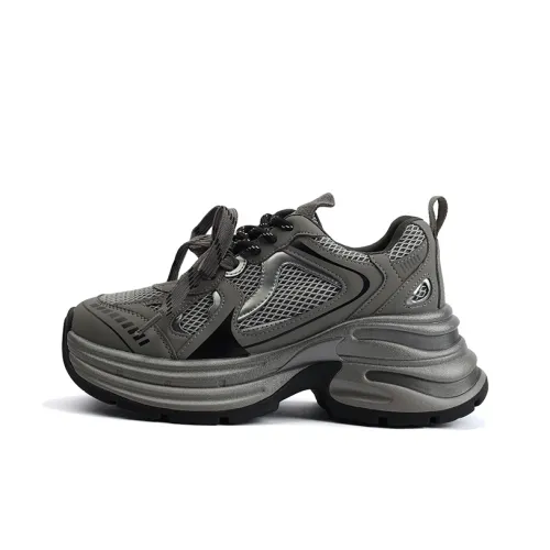 CENTRAL&KITTY Height Increasing Low-Top Chunky Sneakers Platform 6.5cm Women's