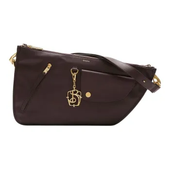 Burberry Calfskin Shoulder Bag Crossbody Bag Women's Berry