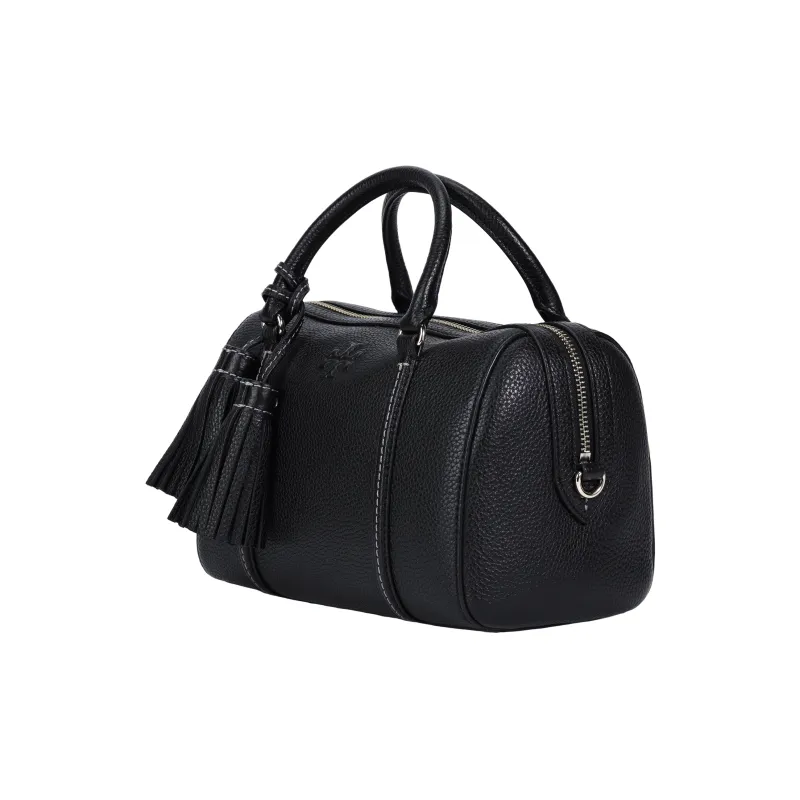 TORY BURCH Thea Leather Boston Bag Shoulder Bag Crossbody Bag Handbag Small Size Women's Black-1