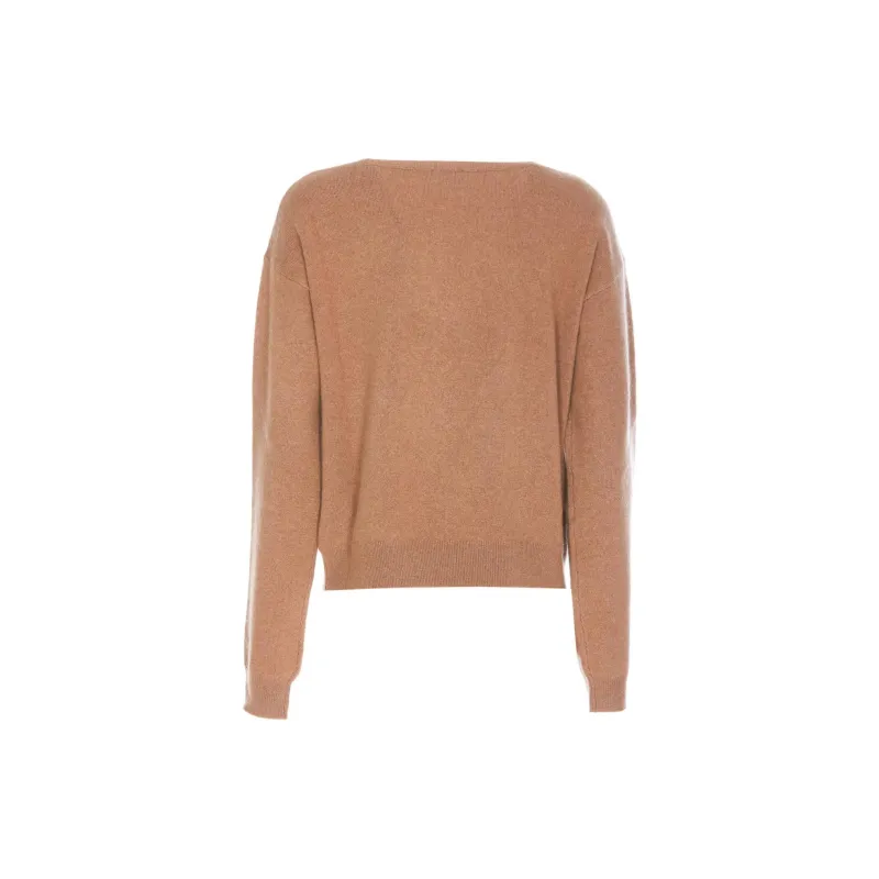 PINKO Logo Embroidered Knitted Jumper-1
