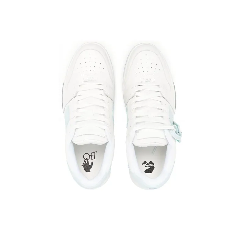 OFF WHITE Out Of Office Low Top Sneakers 'White Teal'-3