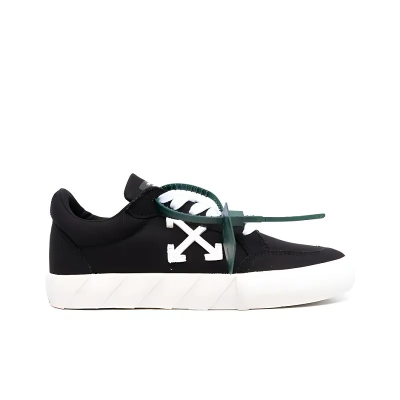OFF WHITE Vulc Low Canvas Black White Sole Women's-1
