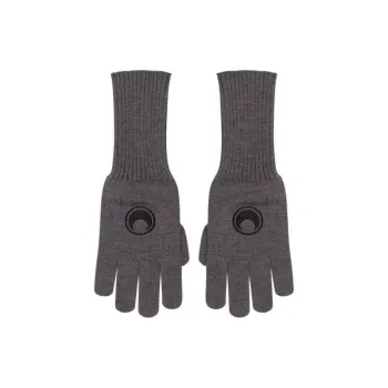 Marine Serre Logo Embroidered Full Finger Gloves