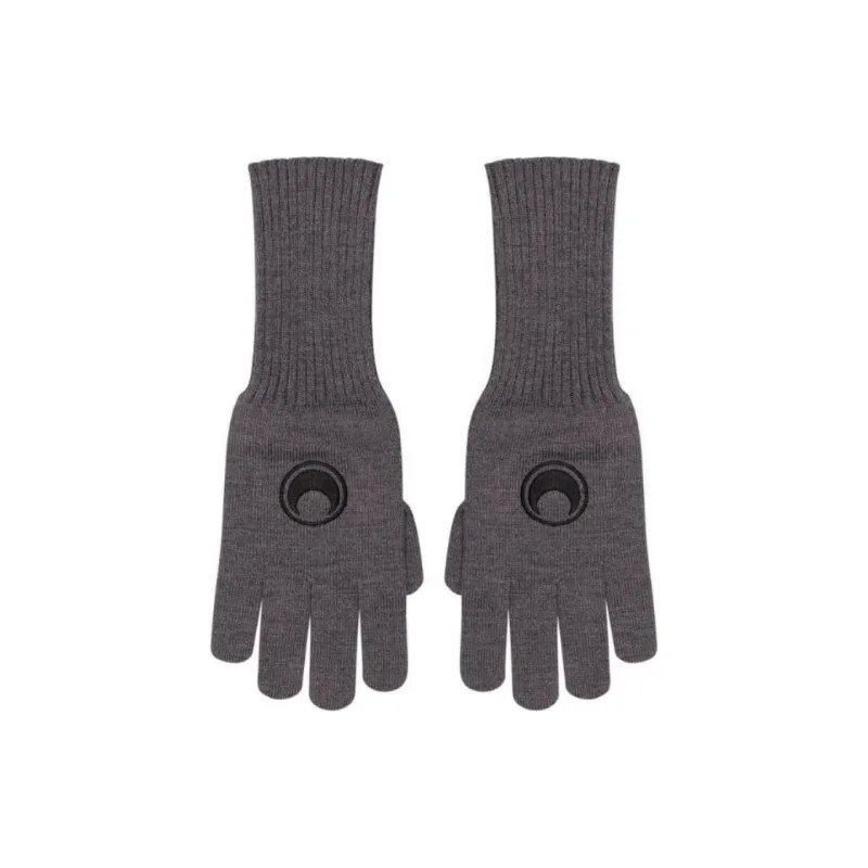 Marine Serre Logo Embroidered Full Finger Gloves-0