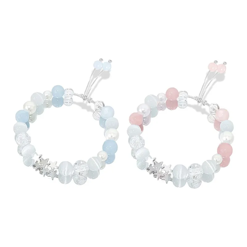 JOYDINNY Colored Glaze Jade Bracelets Unisex-0