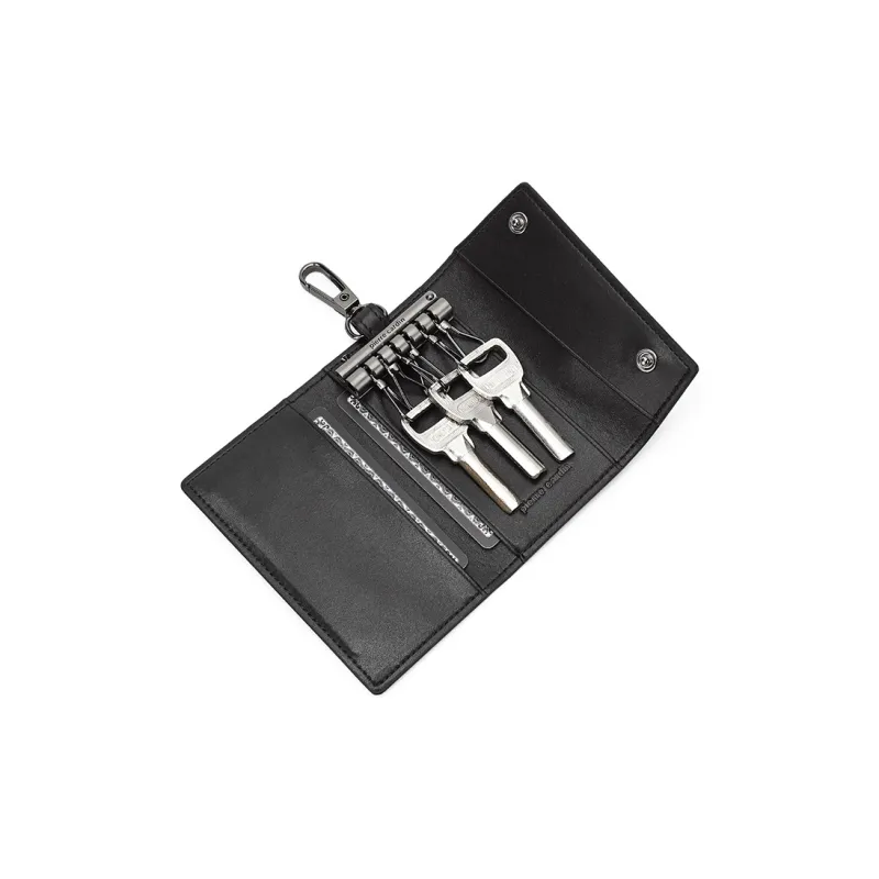 PIERRE CARDIN Pvc Key Pouch Regular Men's Black-3