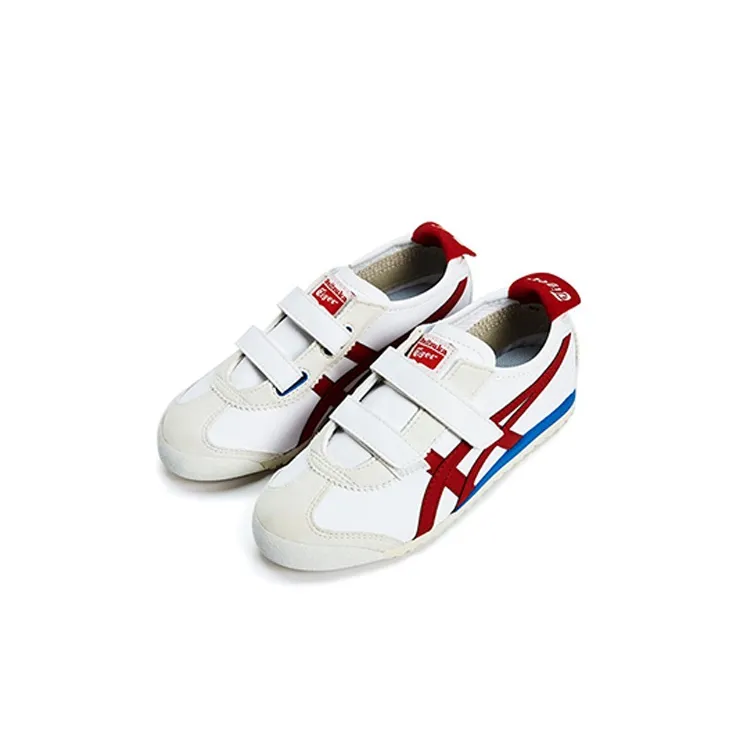 Onitsuka Tiger MEXICO 66 Low-Top Sports Casual Shoes White Red Blue Children Aged 3-7 Years Old-2
