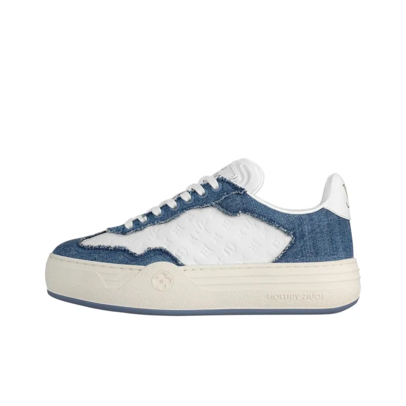 LOUIS VUITTON Groovy Low Top Skateboard Shoes Women's Blue-0
