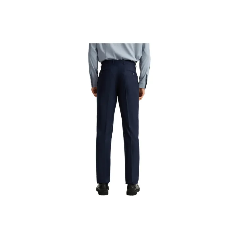 DIKENI Suit Trouser Men's Blue Plaid-2