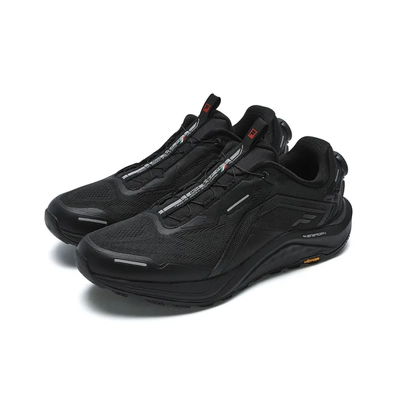 FILA BOA WOLF Slip Resistant Low Top Running Shoes Men's Black-1
