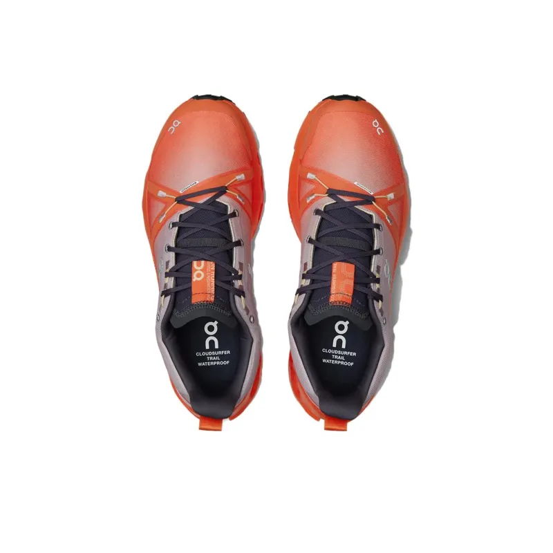 On Running Cloudsurfer Trail Waterproof Mauve Flame-2