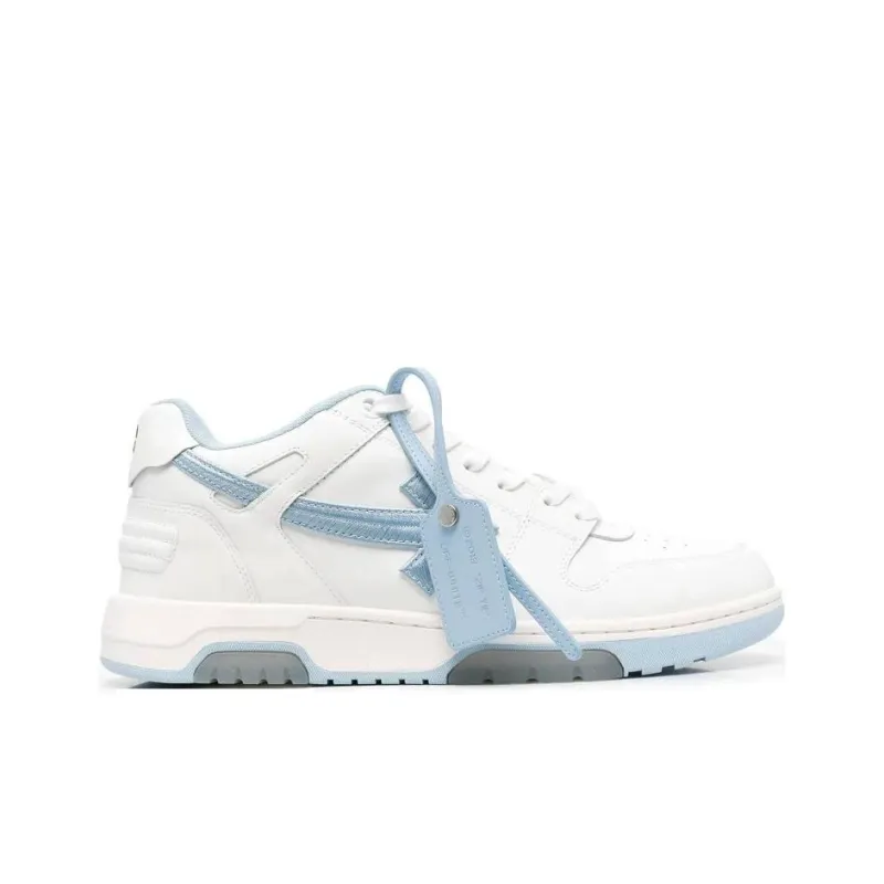 OFF WHITE Out Of Office Ooo Low Tops Embroidered Arrow White Light Blue-1
