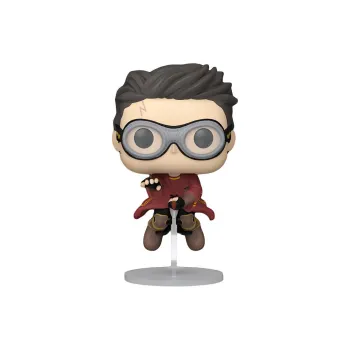 Funko x HARRY POTTER POP! Harry Riding A Flying Broom With A Broom Chibi Figures