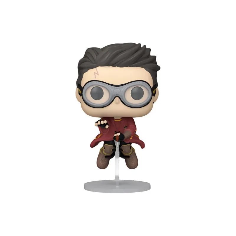 Funko x HARRY POTTER POP! Harry Riding A Flying Broom With A Broom Chibi Figures-0