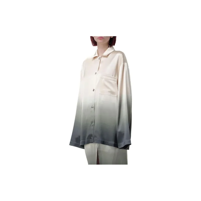 NANUSHKA Jelmer Ombré-effect Satin Shirt-2
